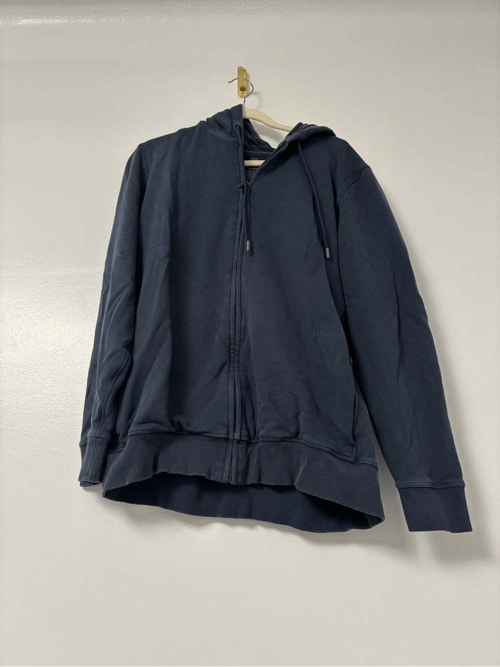 Men's Navy Zip-Up Hoodie Sweatshirt